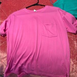 Yogalicious Vibrant Pink Short Sleeve Tee